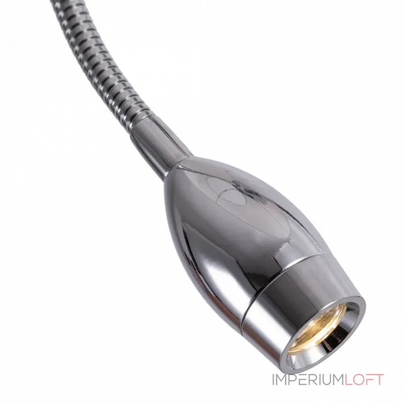 Торшер с подсветкой Arte Lamp Elba A2581PN-2CC Цвет арматуры Серый Цвет плафонов Белый от ImperiumLoft