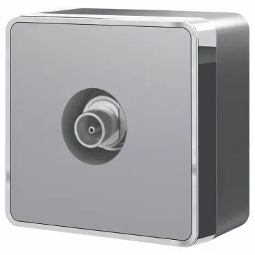 ТВ-розетка оконечная Werkel Gallant W5083006 Цвет арматуры серебро