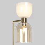 Торшер Eurosvet Tandem 01085/2 Цвет плафонов янтарный Цвет арматуры латунь от ImperiumLoft