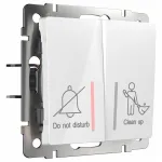 Выключатель двухклавишный без рамки Werkel W111 4 W1120801 от ImperiumLoft