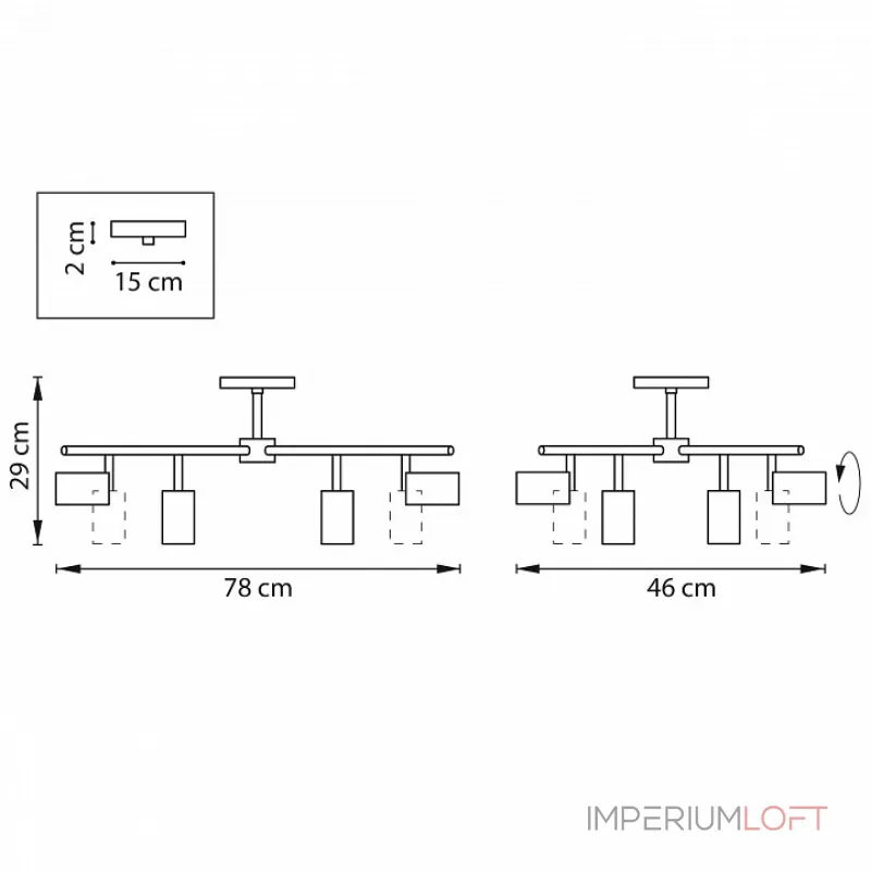 Потолочная люстра Lightstar Rullo LR728374364