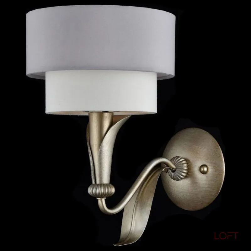 Бра Maytoni Lillian H311-01-G Цвет арматуры серебро Цвет плафонов серый от ImperiumLoft Бра Maytoni Lillian H311-01-G Цвет арматуры серебро Цвет плафонов серый от ImperiumLoft