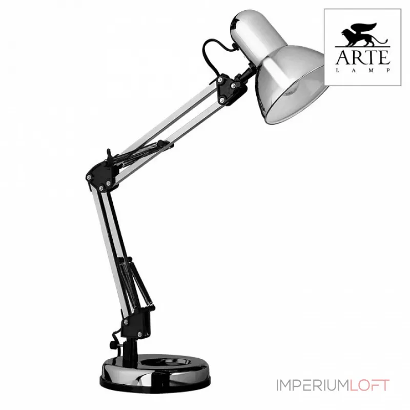 Настольная лампа офисная Arte Lamp Junior A1330LT-1CC Цвет арматуры хром Цвет плафонов хром от ImperiumLoft