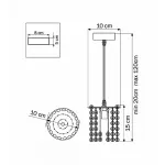 Подвесной светильник Lightstar Cristallo 795314 
