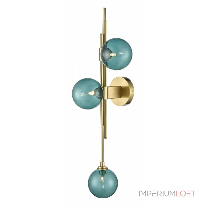 Бра Vele Luce Paradise VL5774W13 Цвет арматуры Желтый Цвет плафонов Зеленый от ImperiumLoft Бра Vele Luce Paradise VL5774W13 Цвет арматуры Желтый Цвет плафонов Зеленый от ImperiumLoft