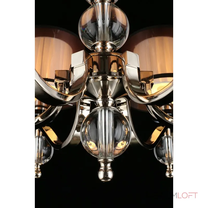 Подвесная люстра Aployt Floret APL.703.03.06 Цвет арматуры хром Цвет плафонов черно-белый от ImperiumLoft
