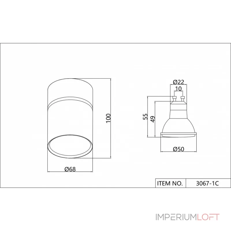 Накладной светильник Favourite Dunia 3067-1C от ImperiumLoft