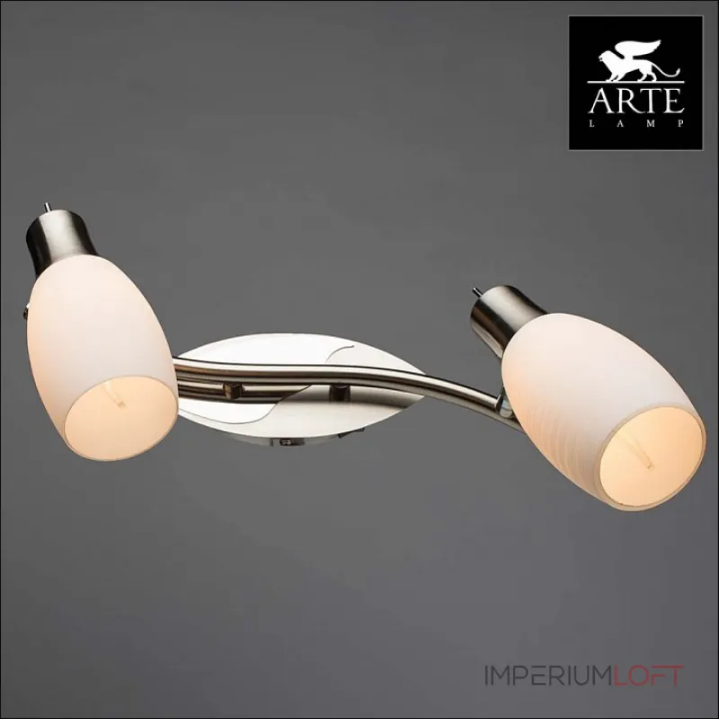 Бра Arte Lamp Volare A4590AP-2SS Цвет арматуры хром Цвет плафонов белый от ImperiumLoft