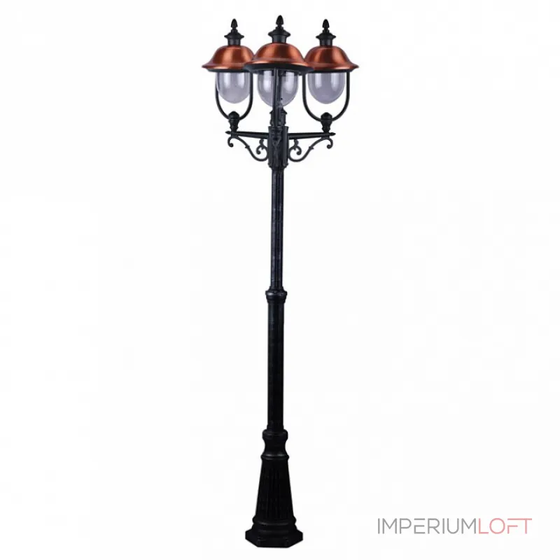 Фонарный столб Arte Lamp Barcelona A1486PA-3BK Цвет арматуры медь Цвет плафонов прозрачный от ImperiumLoft Фонарный столб Arte Lamp Barcelona A1486PA-3BK Цвет арматуры медь Цвет плафонов прозрачный от ImperiumLoft