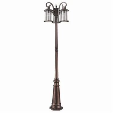 Фонарный столб ST-Luce Lastero SL080.425.03 Цвет плафонов прозрачный Цвет арматуры коричневый