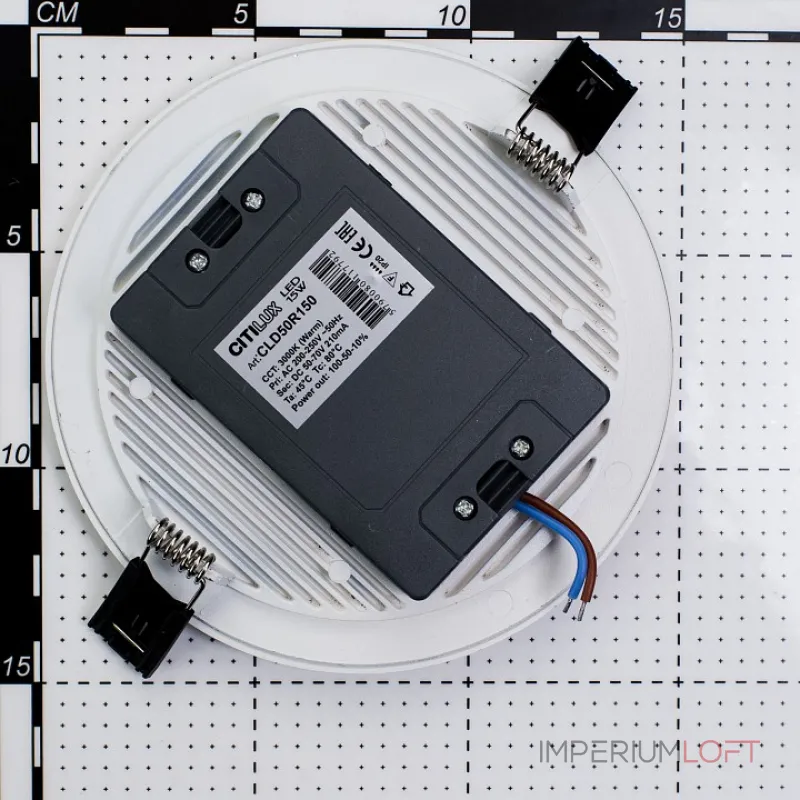 Встраиваемый светильник Citilux Омега CLD50R150 Цвет плафонов белый Цвет арматуры белый от ImperiumLoft Встраиваемый светильник Citilux Омега CLD50R150 Цвет плафонов белый Цвет арматуры белый от ImperiumLoft