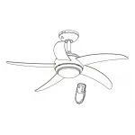 Потолочная люстра с вентилятором Fabiola 0306 Globo