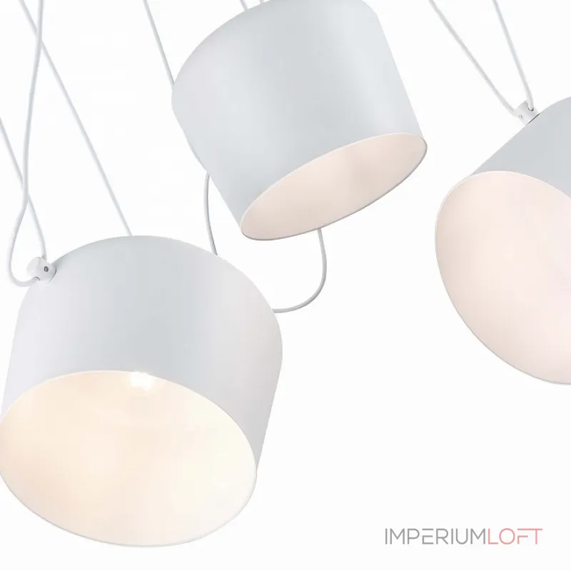 Подвесная люстра EVOLUCE Trieste SLE120653-05 Цвет арматуры белый Цвет плафонов белый от ImperiumLoft
