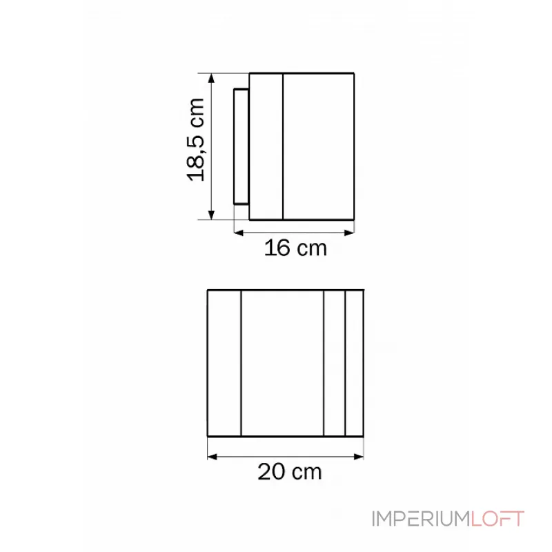 Накладной светильник Lightstar Nubi 802610 Цвет арматуры хром от ImperiumLoft
