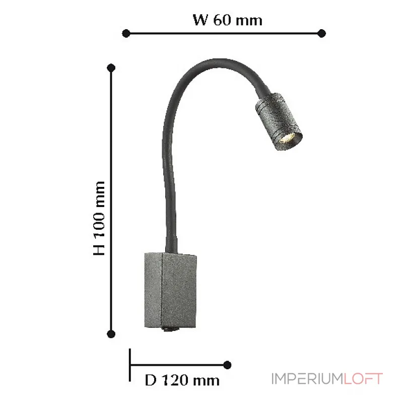 Бра Favourite Murum 1957-1W Цвет плафонов черный Цвет арматуры черный от ImperiumLoft