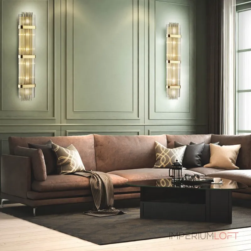 Накладной светильник Odeon Light Empire 4853/6W Цвет плафонов прозрачный Цвет арматуры золото от ImperiumLoft