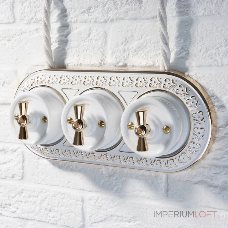 Ручка выключателя Werkel W64 3 W6442138 Цвет арматуры золото от ImperiumLoft