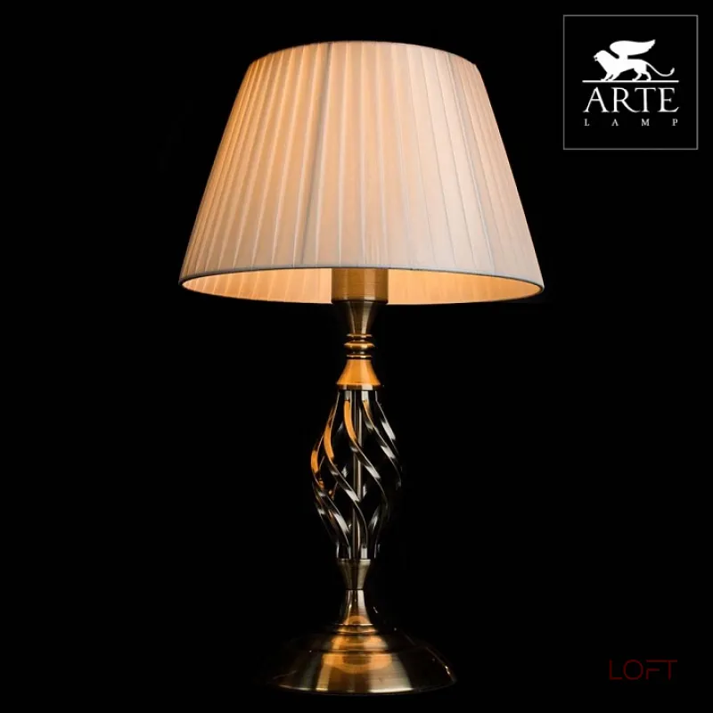 Настольная лампа декоративная Arte Lamp Zanzibar A8390LT-1AB Цвет арматуры бронза Цвет плафонов белый от ImperiumLoft Настольная лампа декоративная Arte Lamp Zanzibar A8390LT-1AB Цвет арматуры бронза Цвет плафонов белый от ImperiumLoft
