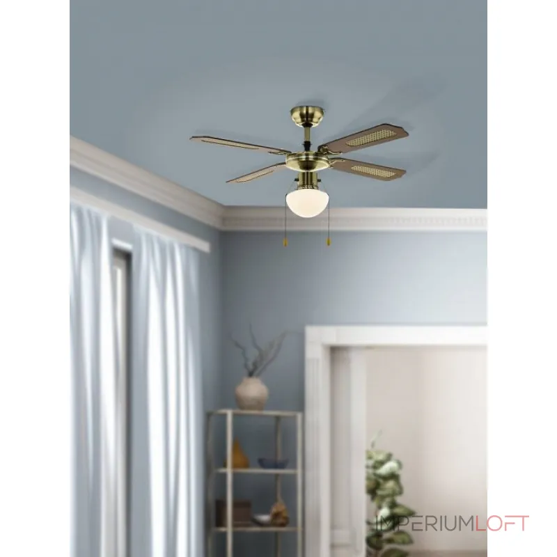 Потолочная люстра с вентилятором Eglo ПРОМО Tiggano 35039