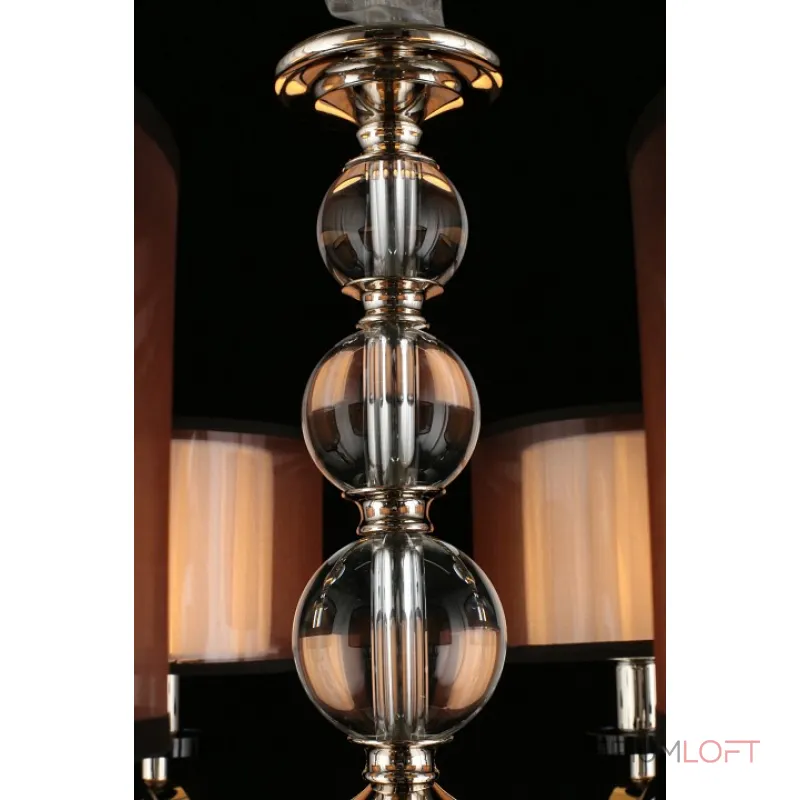 Подвесная люстра Aployt Floret APL.703.03.06 Цвет арматуры хром Цвет плафонов черно-белый от ImperiumLoft