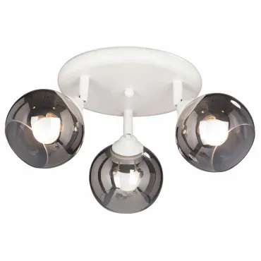 Спот Vitaluce 4311 V4311-0/3PL Цвет арматуры белый Цвет плафонов серый