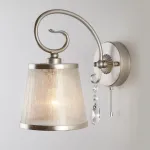 Бра Eurosvet 60065 60065/1 серебро Цвет плафонов серый Цвет арматуры серебро от ImperiumLoft