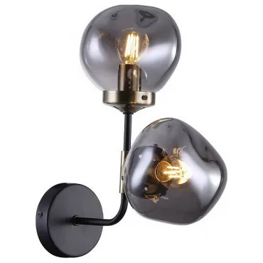 Бра Omnilux Volano OML-95201-02 Цвет плафонов серый Цвет арматуры чёрный Бра Omnilux Volano OML-95201-02 Цвет плафонов серый Цвет арматуры чёрный