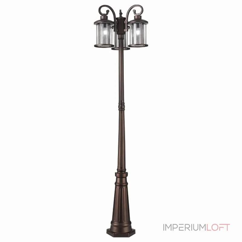Фонарный столб ST-Luce Lastero SL080.425.03 Цвет плафонов прозрачный Цвет арматуры коричневый от ImperiumLoft
