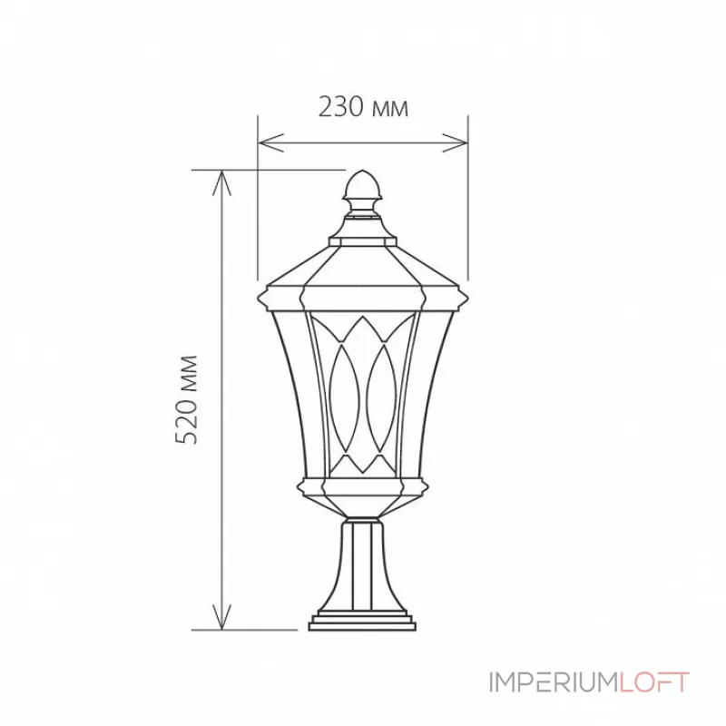 Наземный низкий светильник Elektrostandard Virgo Virgo S капучино (арт. GLXT-1450S) от ImperiumLoft
