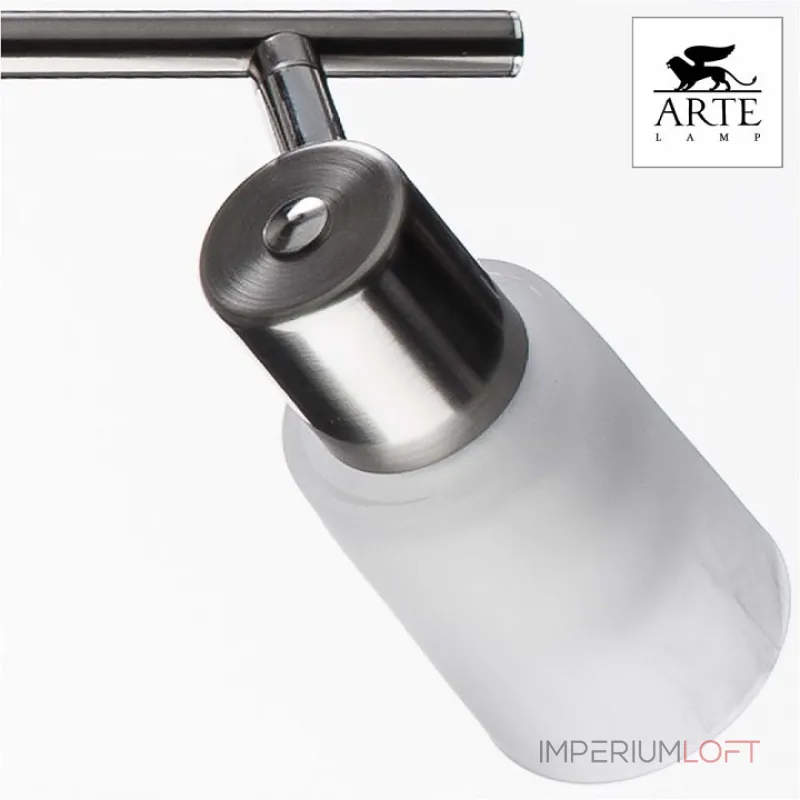 Спот Arte Lamp Cavalletta A4510PL-4SS Цвет арматуры серебро Цвет плафонов белый от ImperiumLoft