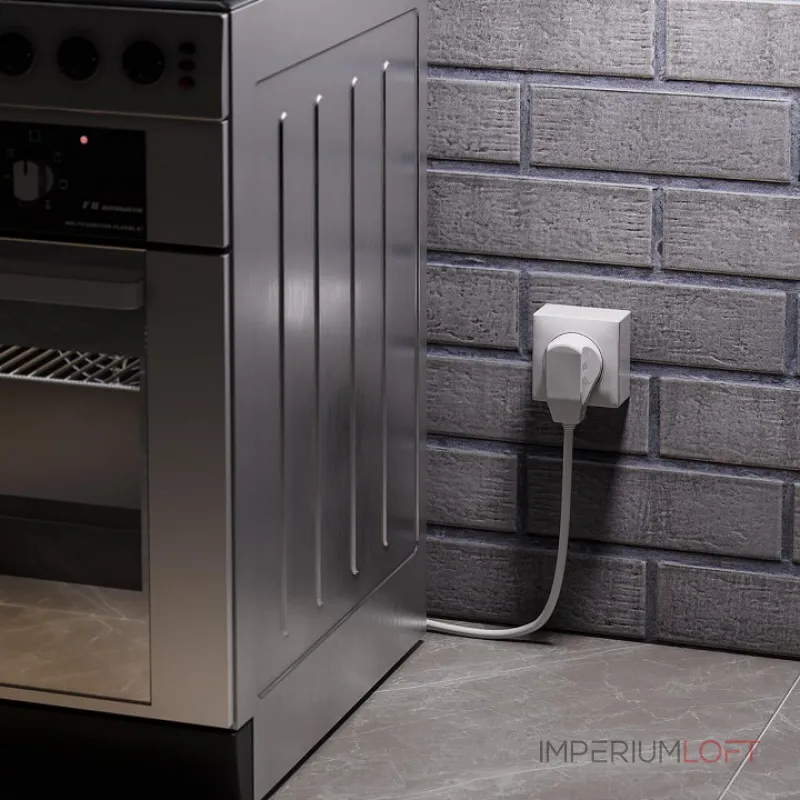 Розетка силовая для электроплиты с вилкой Werkel белый W1189201 от ImperiumLoft