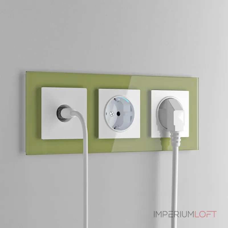 Розетка с заземлением и шторками, без рамки Werkel белый W1171101 от ImperiumLoft