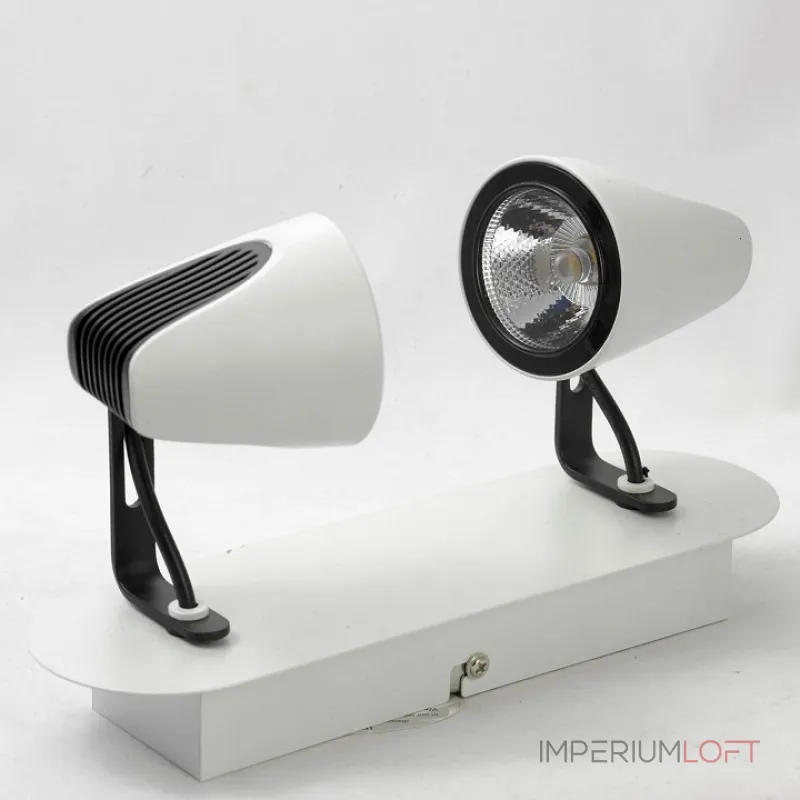 Спот Lussole Merano LSN-4101-02 Цвет арматуры черно-белый от ImperiumLoft