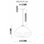 Подвесной светильник Wertmark Isola WE219.03.163 от ImperiumLoft