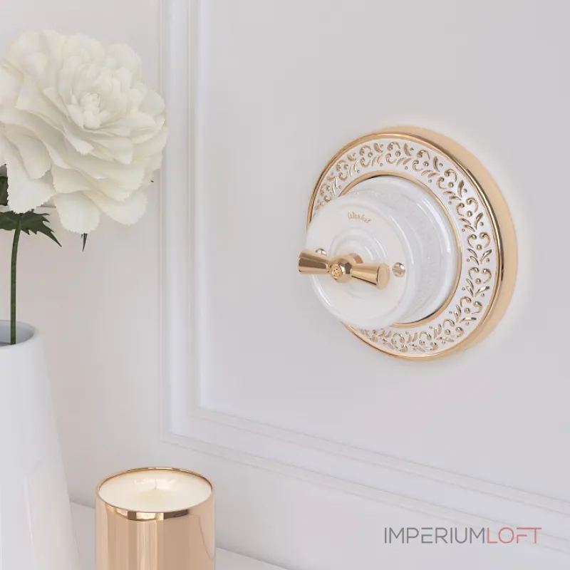 Ручка выключателя Werkel W64 3 W6442138 Цвет арматуры золото от ImperiumLoft