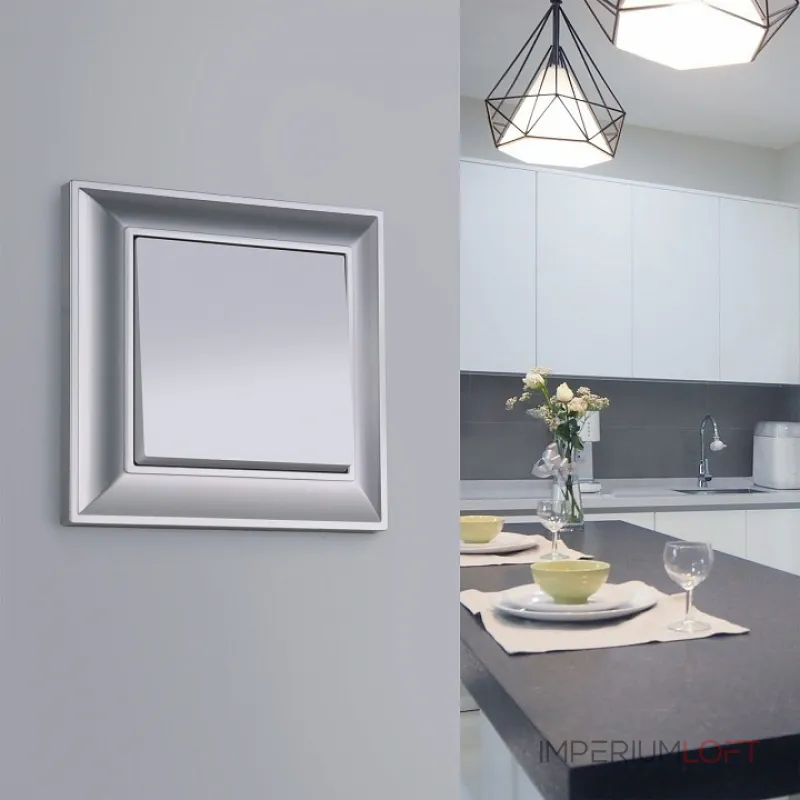 Рамка на 1 пост Werkel Fiore 1 W0012206 Цвет арматуры серебро от ImperiumLoft