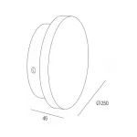 Накладной светильник Donolux DL257 DL257G Цвет арматуры белый от ImperiumLoft