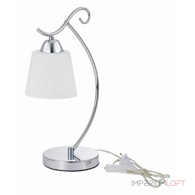 Настольная лампа декоративная EVOLUCE Liada SLE103904-01 Цвет плафонов белый Цвет арматуры хром от ImperiumLoft
