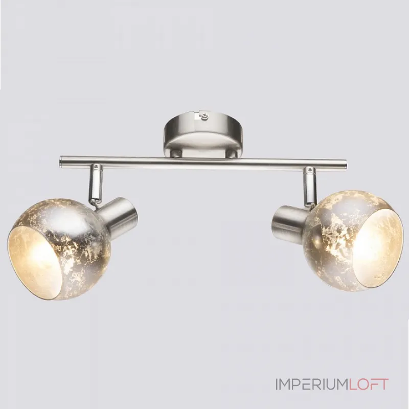Спот Rivoli Craquelure W2 SN Б0038125 Цвет арматуры никель Цвет плафонов серебро от ImperiumLoft