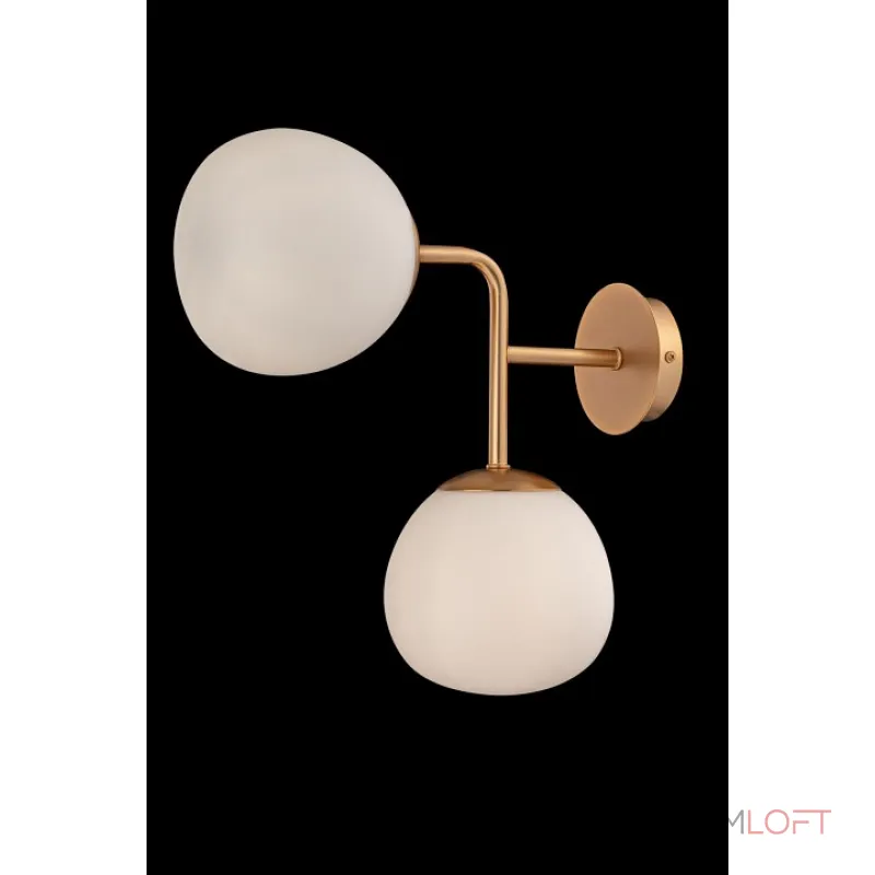 Бра Maytoni Erich MOD221-WL-02-G Цвет арматуры золото Цвет плафонов белый от ImperiumLoft Бра Maytoni Erich MOD221-WL-02-G Цвет арматуры золото Цвет плафонов белый от ImperiumLoft
