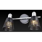Спот TopLight Susan TL3760Y-02BC Цвет арматуры хром Цвет плафонов черный от ImperiumLoft