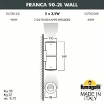 Светильник на штанге Fumagalli Franca 90 3A7.003.000.AXU1L от ImperiumLoft