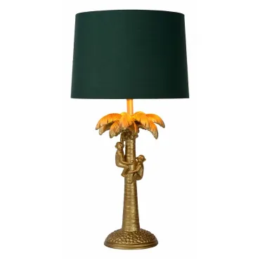 Настольная лампа декоративная Lucide Extravaganza Coconut 10505/81/02 Цвет плафонов зеленый Цвет арматуры золото