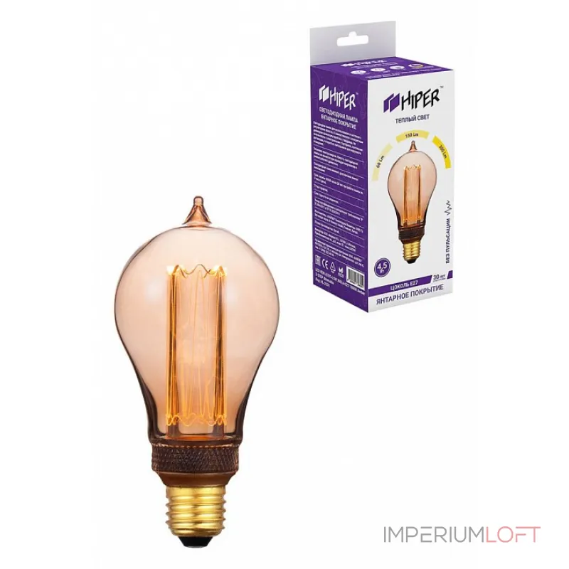 Лампа светодиодная Hiper VEIN E27 4.5Вт 1800K HL-2231 от ImperiumLoft Лампа светодиодная Hiper VEIN E27 4.5Вт 1800K HL-2231 от ImperiumLoft