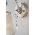 Бра Eurosvet 60065 60065/1 серебро Цвет плафонов серый Цвет арматуры серебро от ImperiumLoft