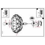 Подвесной светильник Eglo Carlton 2 49487 