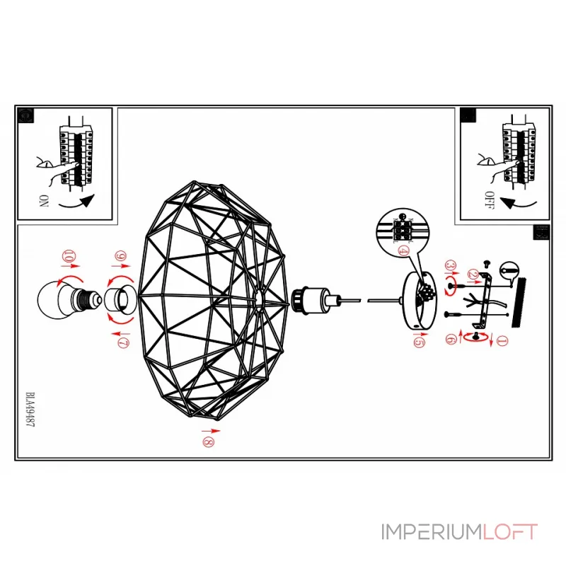 Подвесной светильник Eglo Carlton 2 49487 