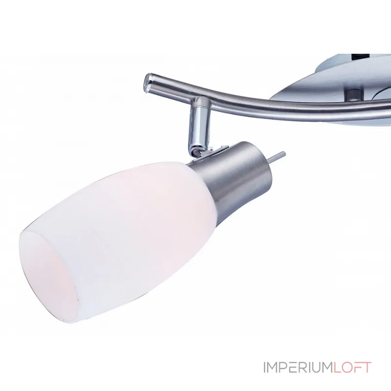 Бра Arte Lamp Volare A4590AP-2SS Цвет арматуры хром Цвет плафонов белый от ImperiumLoft