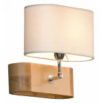 Бра Lussole Nulvi LSF-2111-01V Цвет арматуры коричневый Цвет плафонов белый от ImperiumLoft