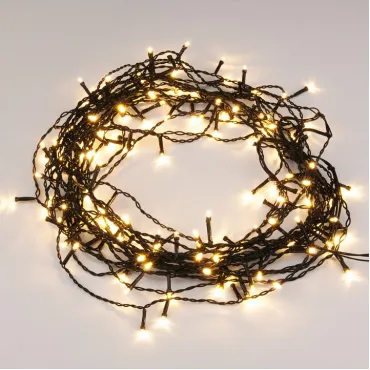 Гирлянда занавес на ель  0,45*1,5 м IP20 200-003 теплый белый